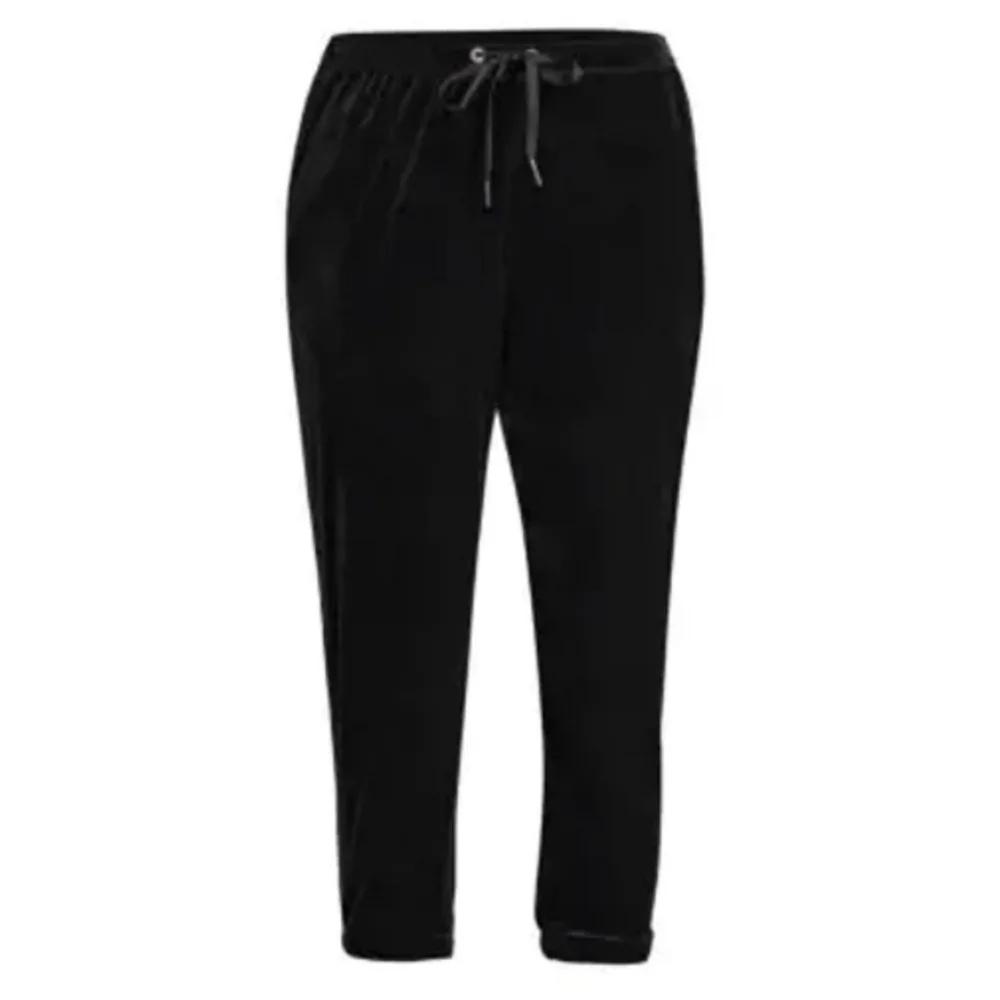 N:PHILANTHROPY // sorrel cropped black velvet jogger pants